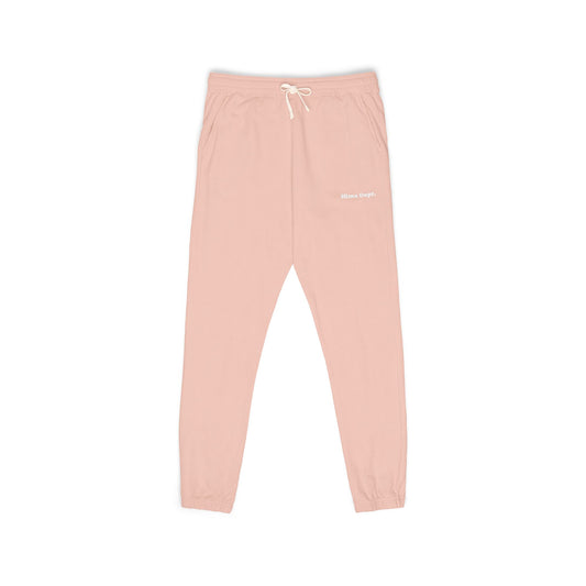 Embroidered "Hima Dept." Minimalist Fleece Sweatpants