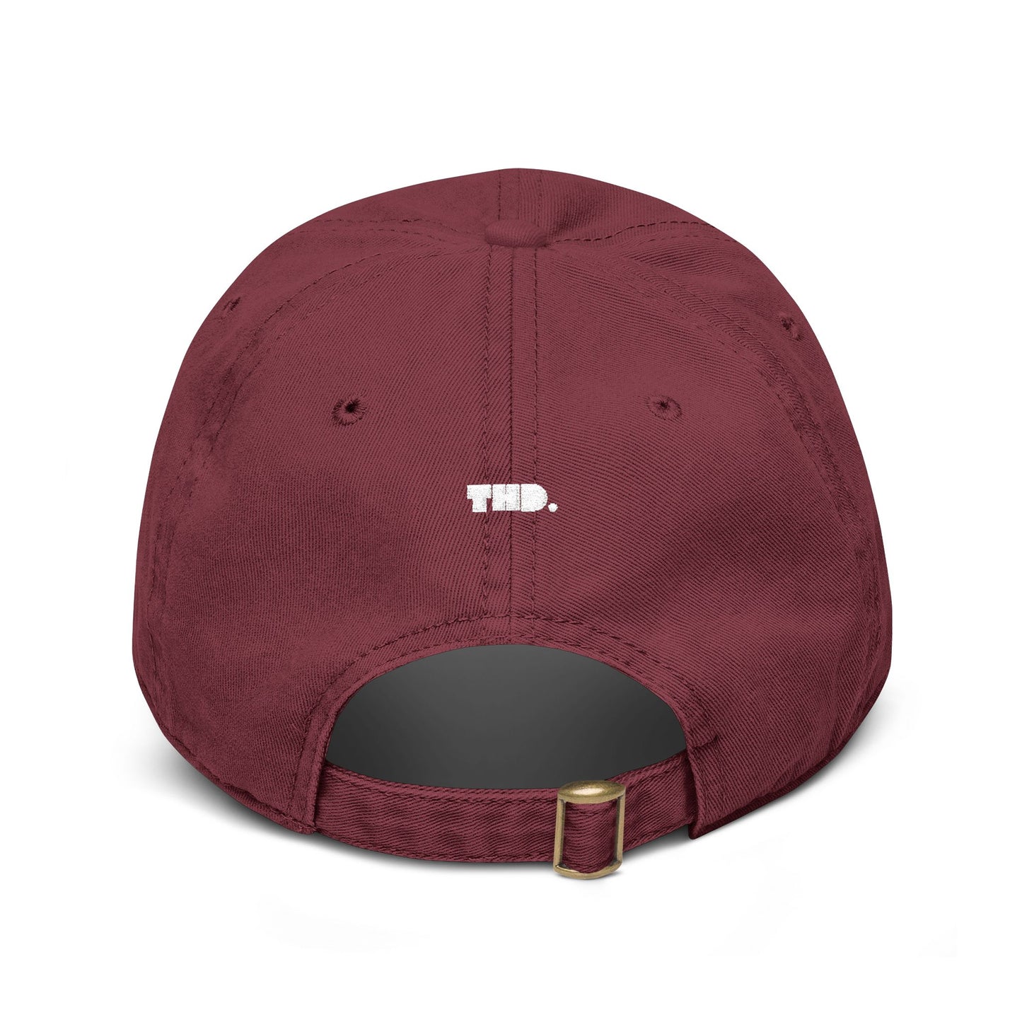 Washed Khaki Baseball Cap with 'Hima Dept.' White Embroidery