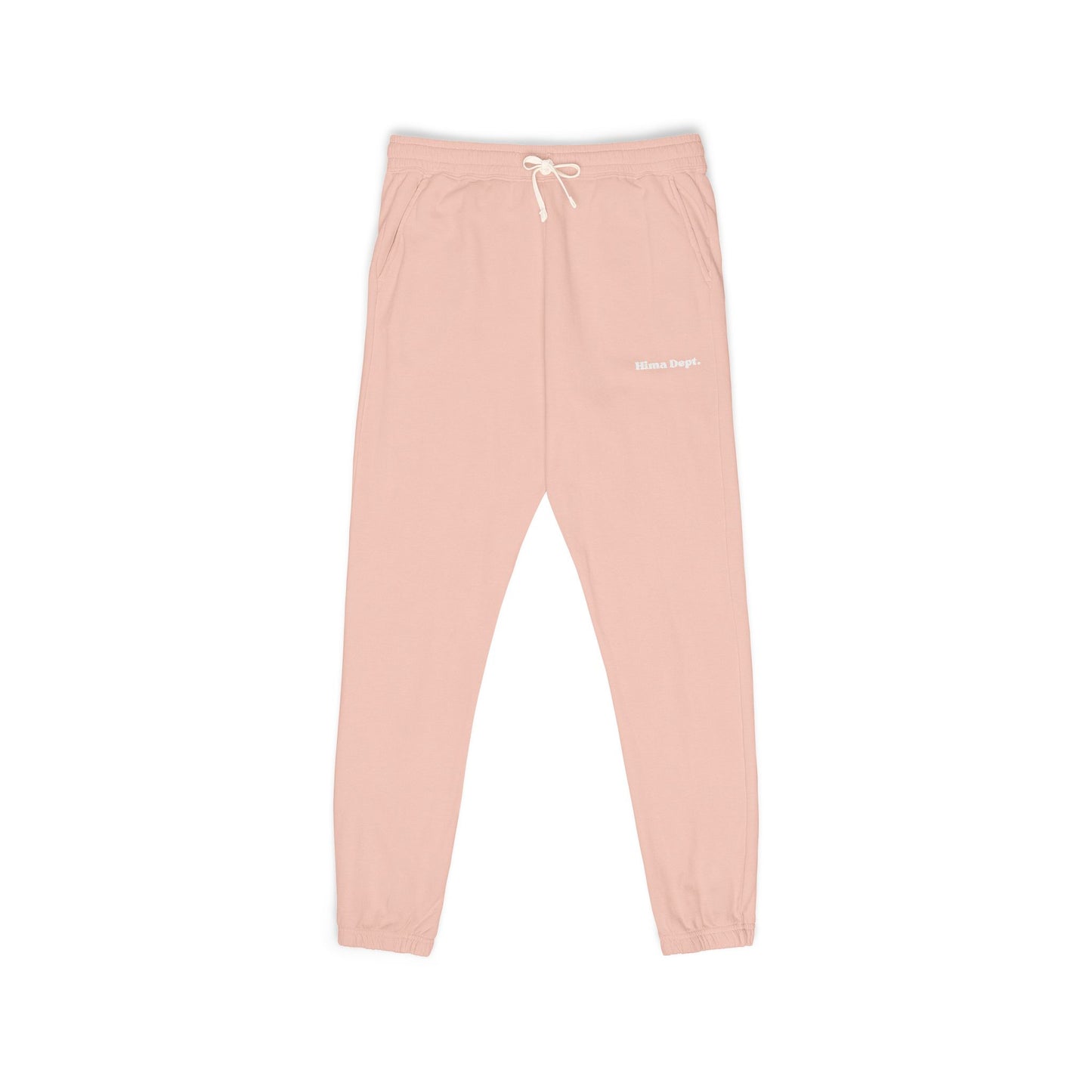 Embroidered "Hima Dept." Minimalist Fleece Sweatpants