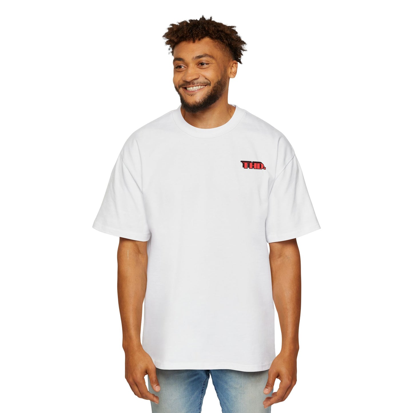 Neuron Activation Tee — "THD." Oversized Men's T-Shirt