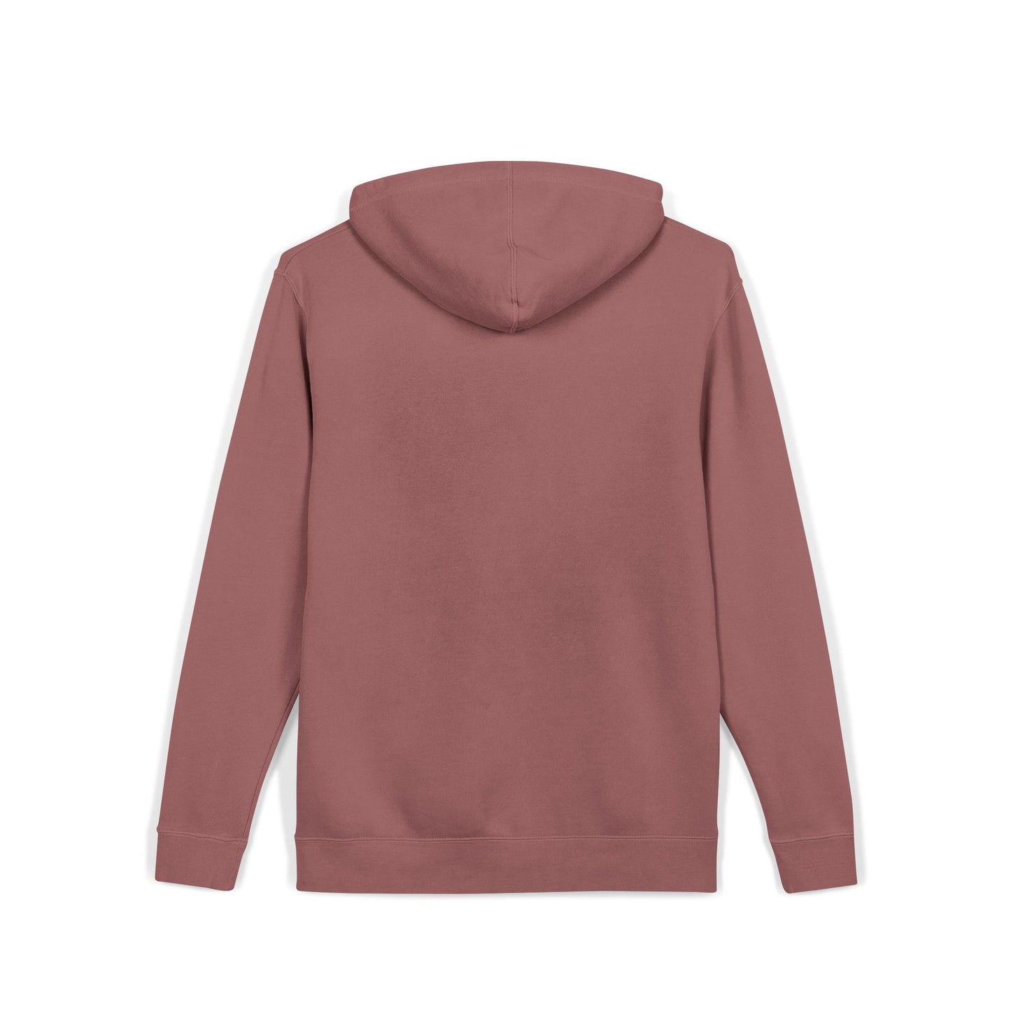 Olive Green Pigment-Dyed Hoodie with Small White 'THD.'